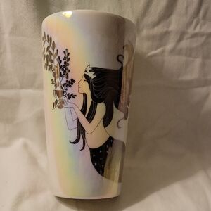 Starbucks 2021 Irridescent Ceramic Siren Coffee, Tea, Juice Mug